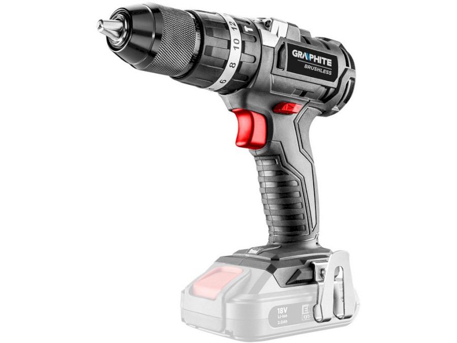 Aku šroub. bezuhlíkový motor, příklep  Energy+ 18V, Li-Ion, bez baterie Graphite