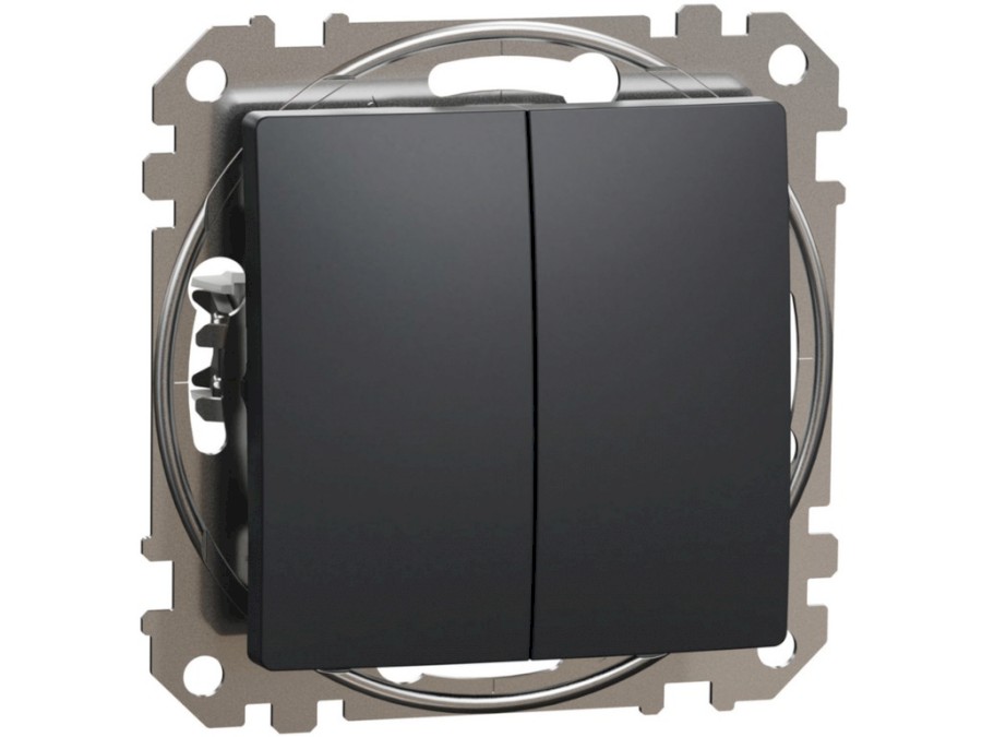 Spínač SDD114108 č.6+6 antracit Sedna