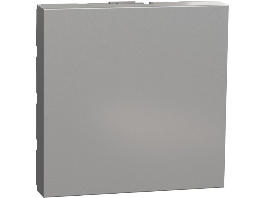 Záslepka Unica 2 modul Aluminium