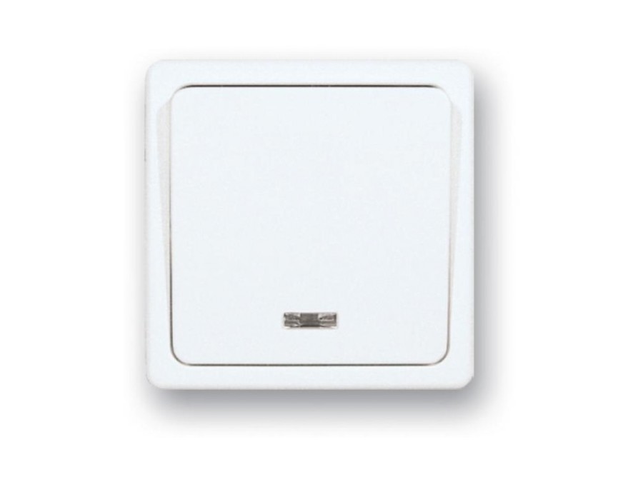 Spínač DS S 1101-1 Standard č1 bílý s orient.signál. 0025661