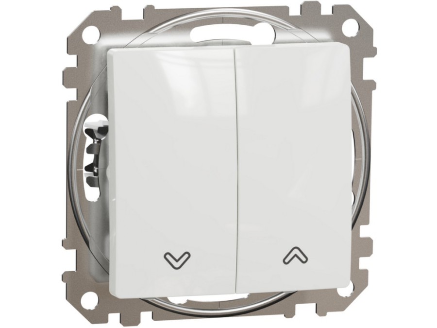 Spínač SDD111114 žaluziový č.1/0+1/0 bílý Sedna