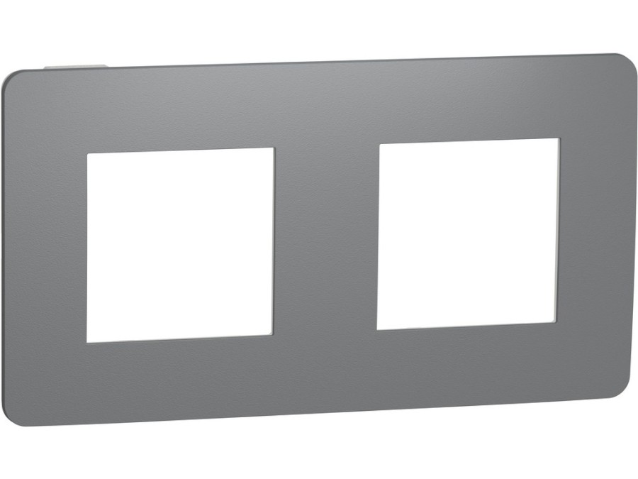 Rámeček Unica Studio Color dvojnásobný Dark Grey/Bílý