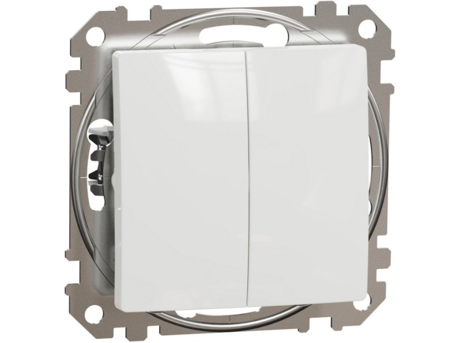 Spínač SDD111105 č.5 bílý Sedna