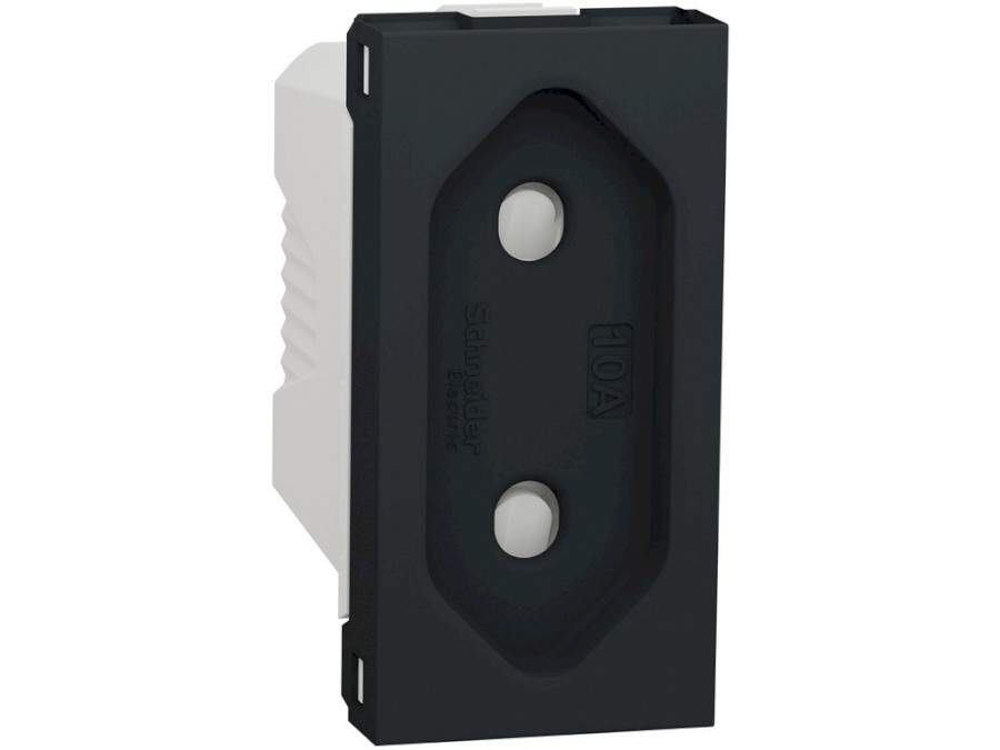 Zásuvka Unica 230V/10A ploché vidlice,1M, Antracit