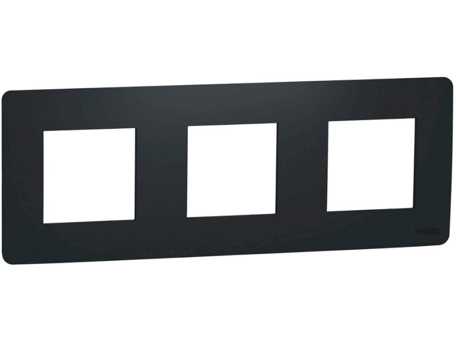 Rámeček Unica Studio trojnásobný Antracit