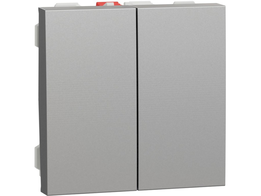 Spínač Unica č.5 Aluminium