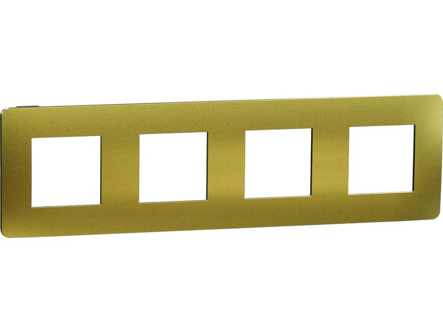 Rámeček Unica Studio Metal čtyřnásobný, Gold/Černý