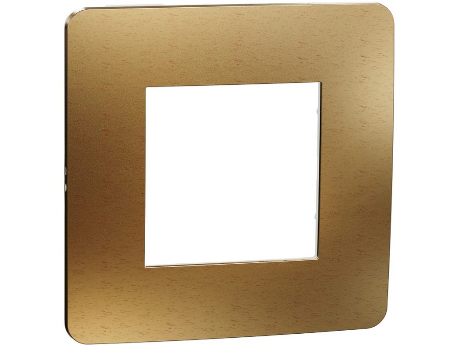 Rámeček Unica Studio Metal jednonásobný Copper/Bílý