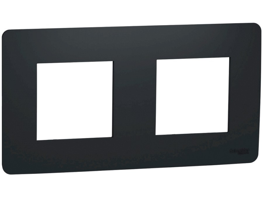 Rámeček Unica Studio dvojnásobný Antracit