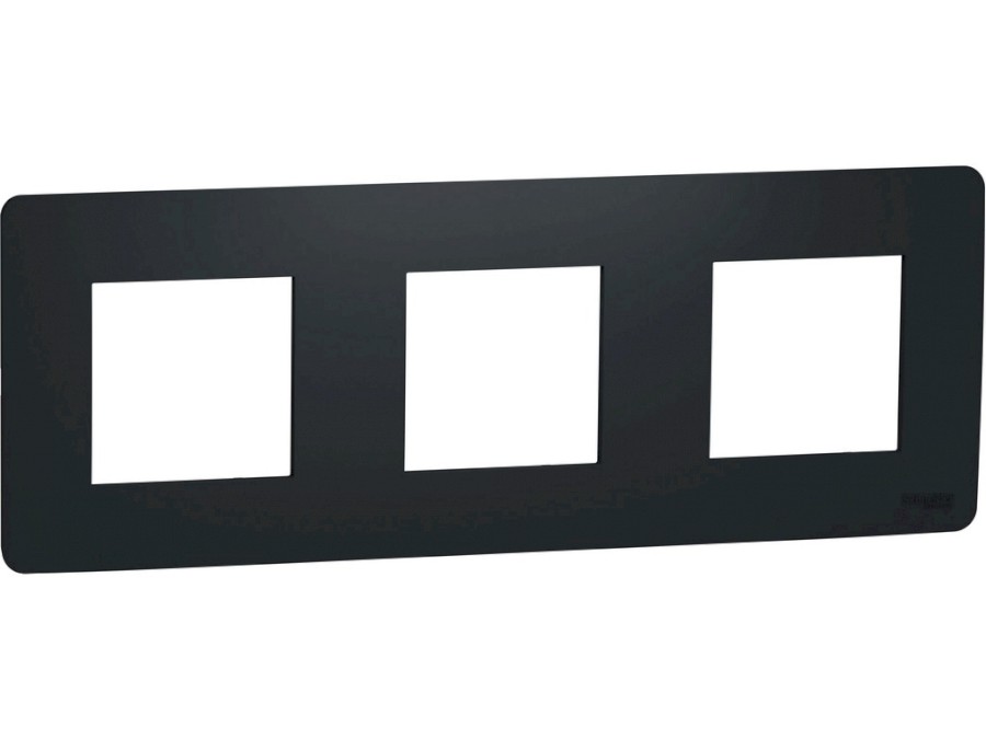 Rámeček Unica Studio trojnásobný Antracit