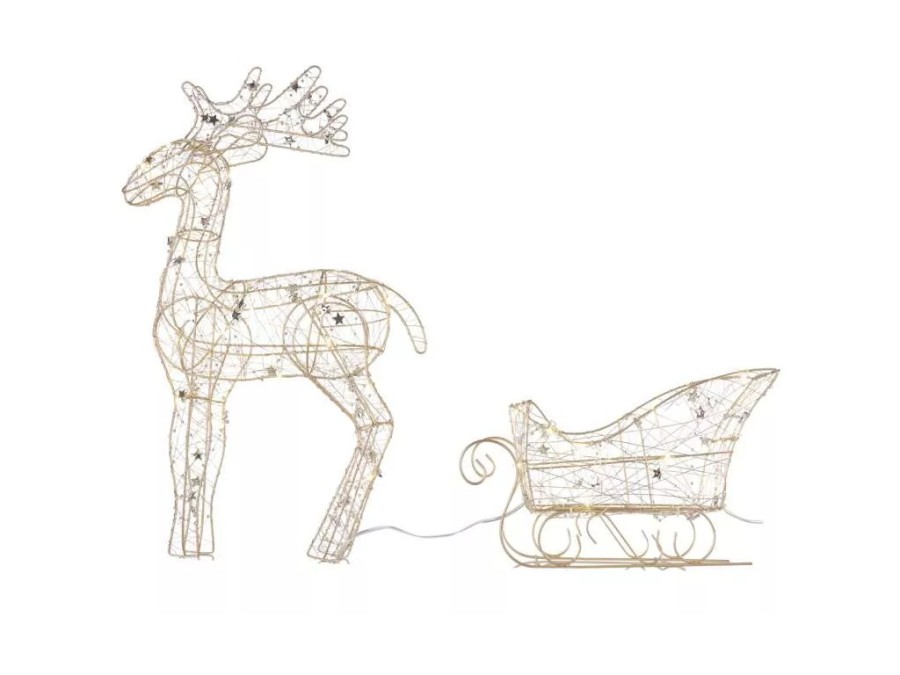 Sobí spřežení 50LED 47cm teplá bílá s časovačem 3xAA (DCFC28)