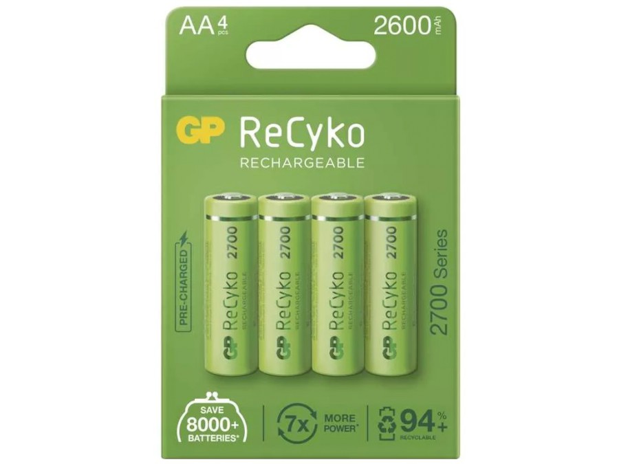 Baterie nabíjecí GP ReCyko 2700 AA (HR6) 4PP
