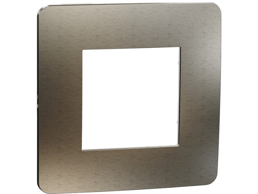 Rámeček Unica Studio Metal jednonásobný Bronze/Bílý