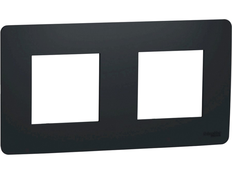 Rámeček Unica Studio dvojnásobný Antracit