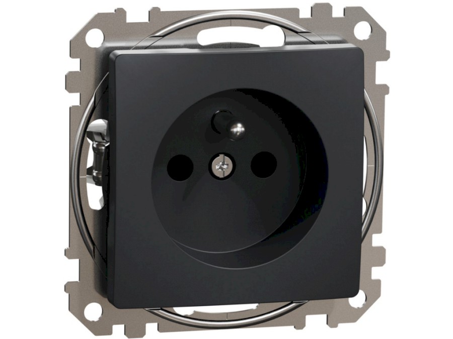 Zásuvka SDD114012 2P+PE 230V/16A bezšroub. Antracit Sedna