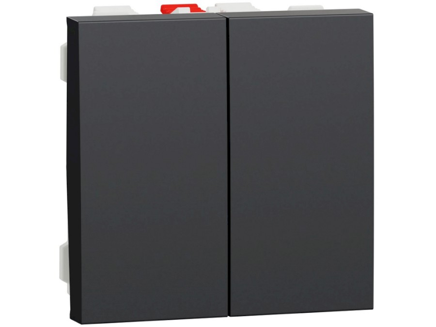 Spínač Unica č.6+6 2M Antracit