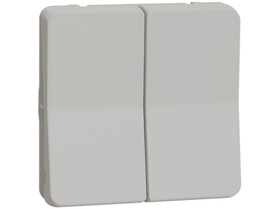 Spínač MUR39022 č.6+6, bezšroub., IP55, polar MUREVA