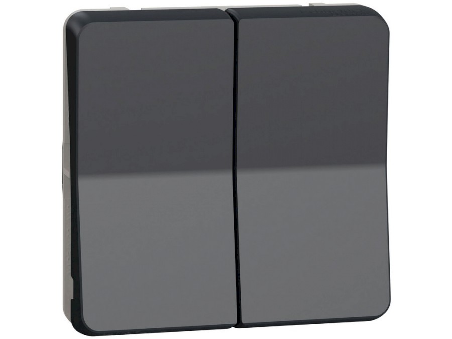 Spínač MUR35019 MUREVA, č.6+6 IP55,Antracit,10A,mechanizmus