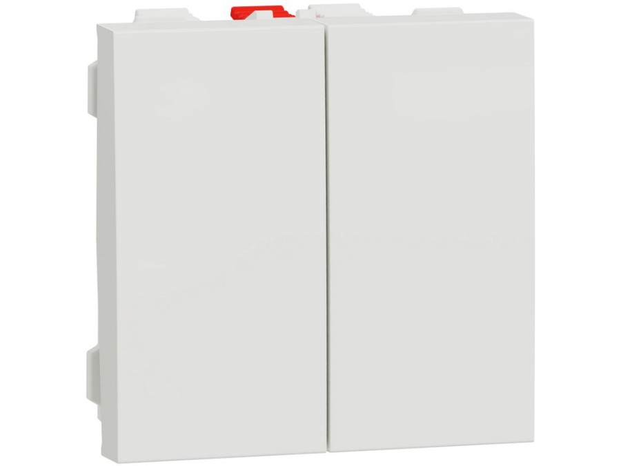 Spínač Unica č.6+6 2M Bílý