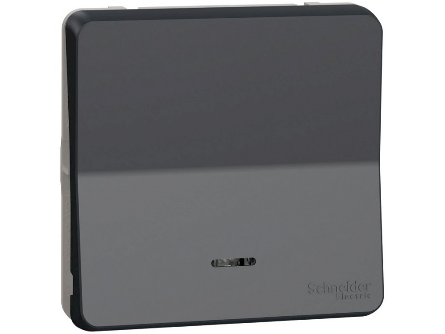 Spínač MUR35025 MUREVA, č.6 s kontrolkou ,IP55,Antracit,10A,mechanizmus