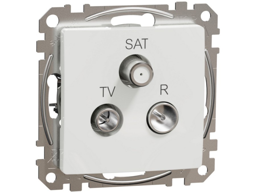 Zásuvka SDD111481 TV-R-SAT koncová 4dB bílá Sedna