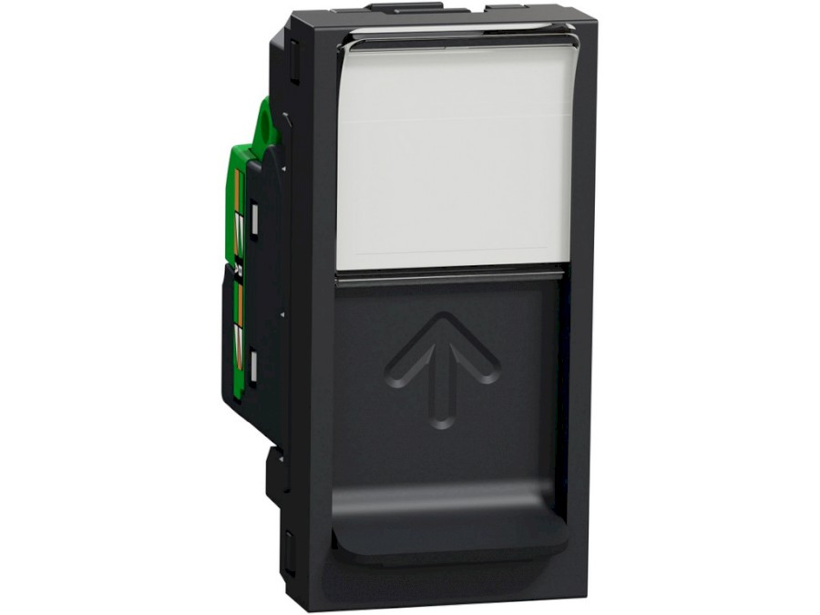 Zásuvka Unica datová 1xRJ45 Kat.5e UTP 1M Antracit