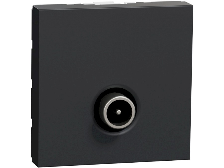 Zásuvka Unica TV indiv. 1,5dB 2M antracitová