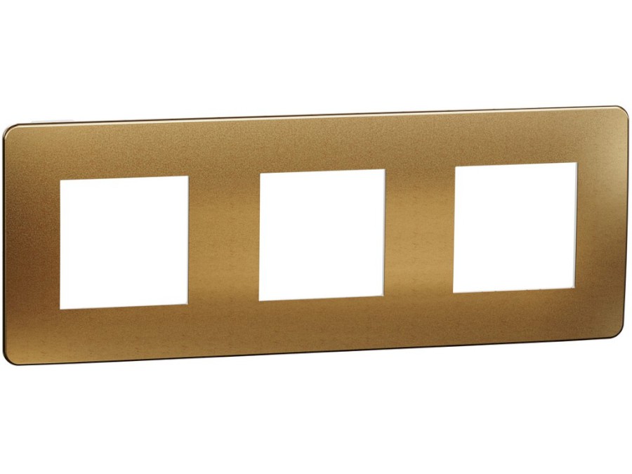 Rámeček Unica Studio Metal trojnásobný Copper/Bílý