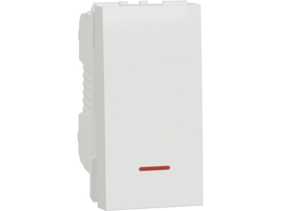 Spínač Unica č.1Ss/ 1M signalizační bílý