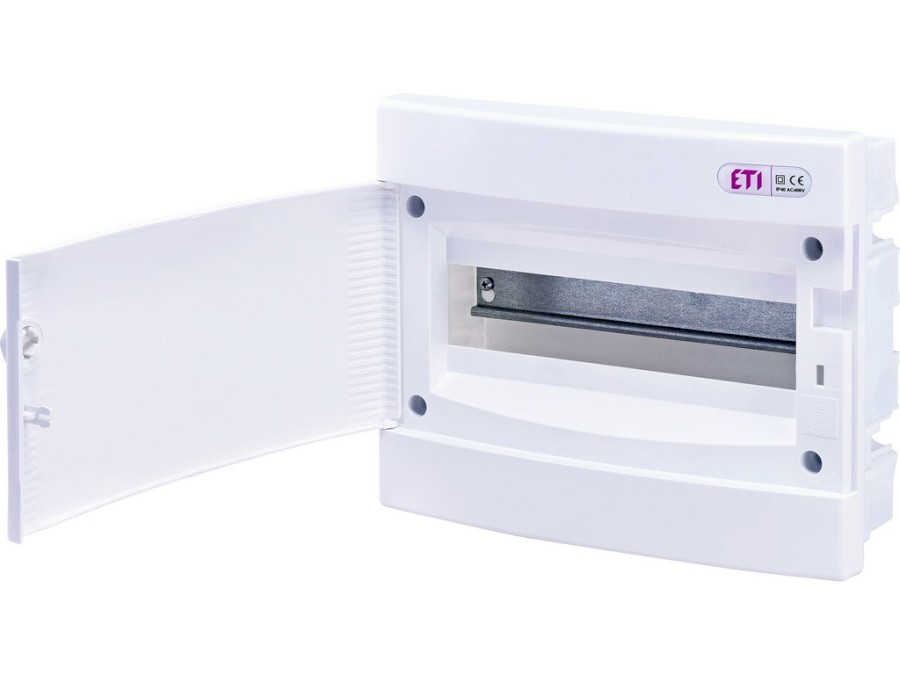 Skříň ETI ECM12PO 12 modulů, bílé dveře do zdi IP40