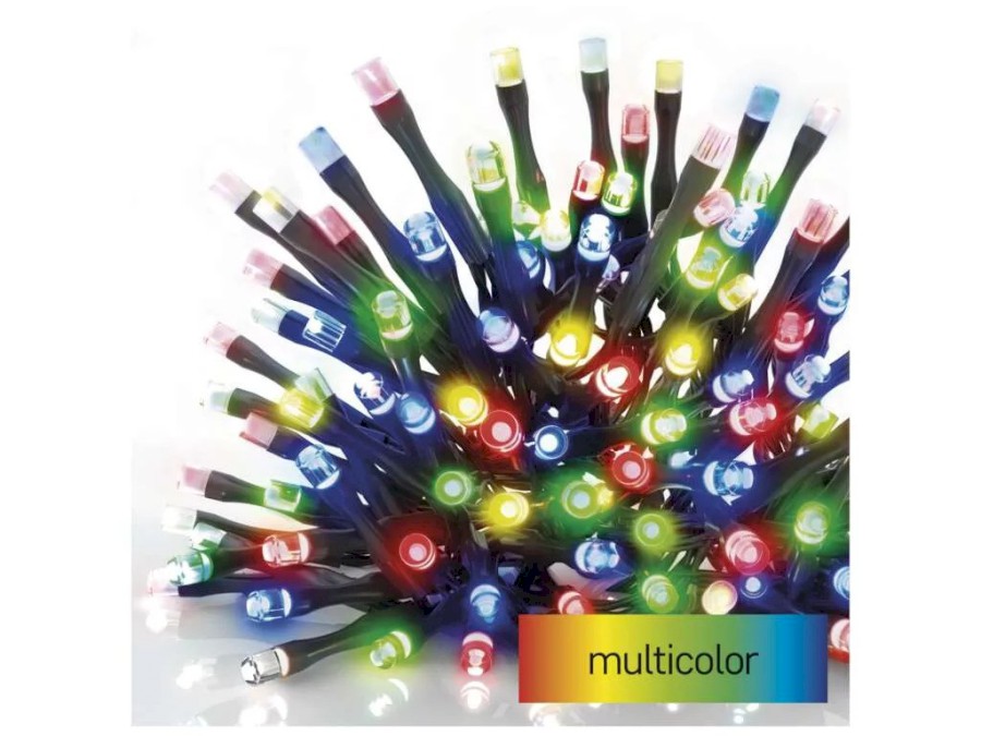 Sada řetěz vánoční STANDARD 100LED 10m multicolor s časovačem venkovní (D1AM01)