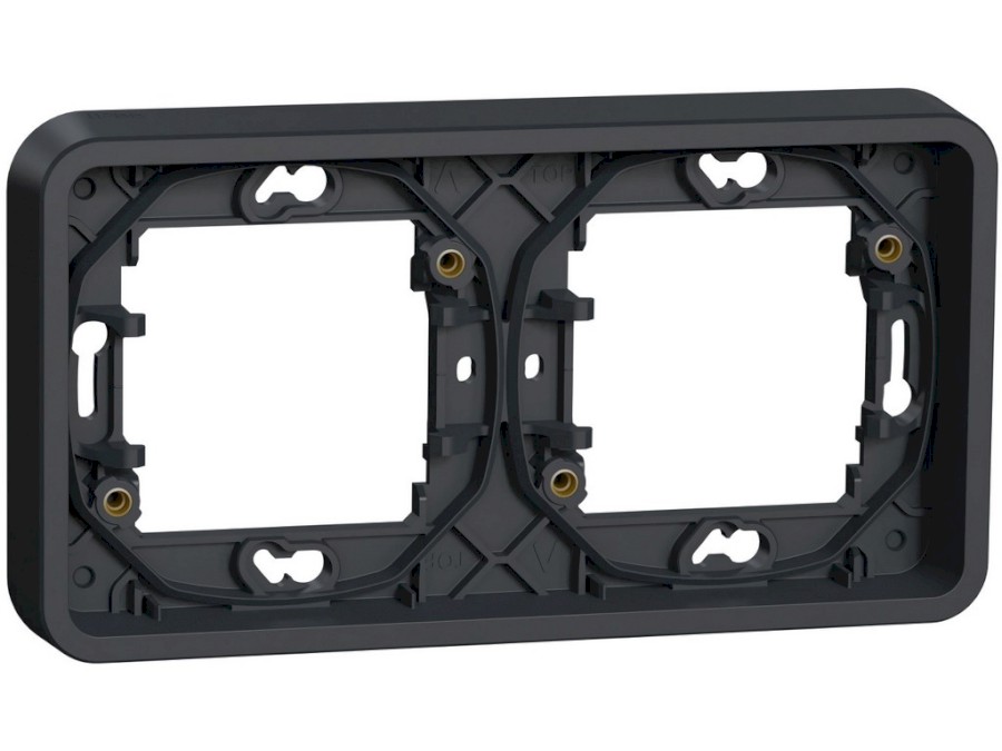 Rámeček MUR34101 IP55 zápust. mont. 2-nás. vodorovný Antracit MUREVA