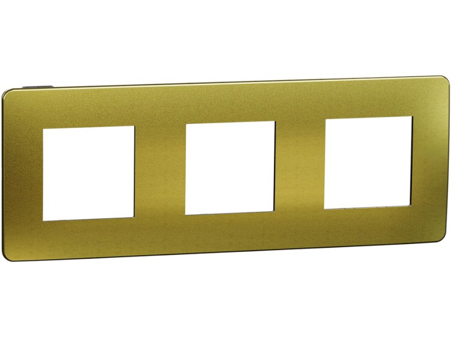 Rámeček Unica Studio Metal trojnásobný Gold/Černý