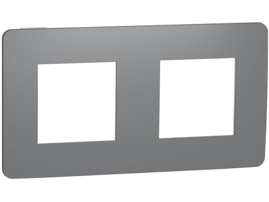 Rámeček Unica Studio Color dvojnásobný Dark Grey/Bílý