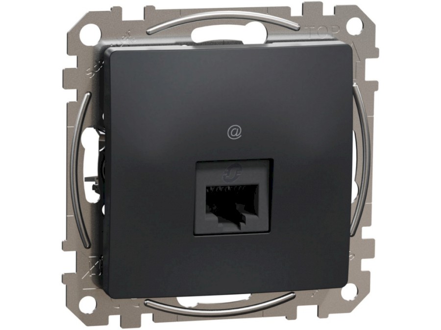 Zásuvka SDD114451 datová RJ45 kat.5e UTP antracit Sedna