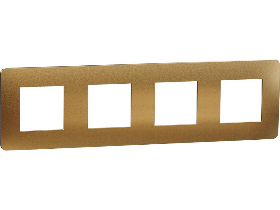 Rámeček Unica Studio Metal čtyřnásobný, Copper/Bílý