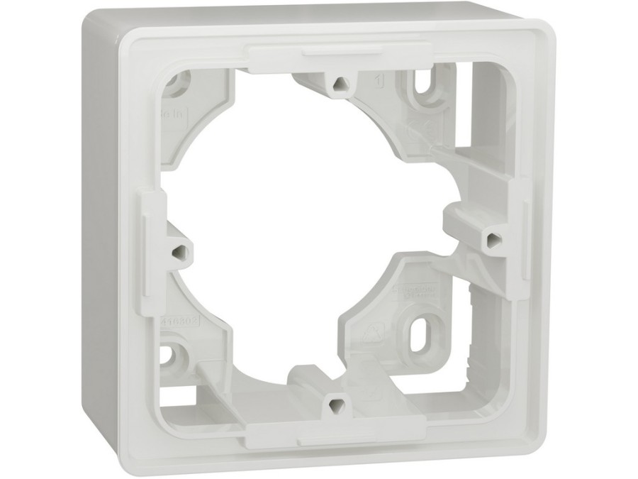 Krabice Unica na omítku jednonásobná Bílá