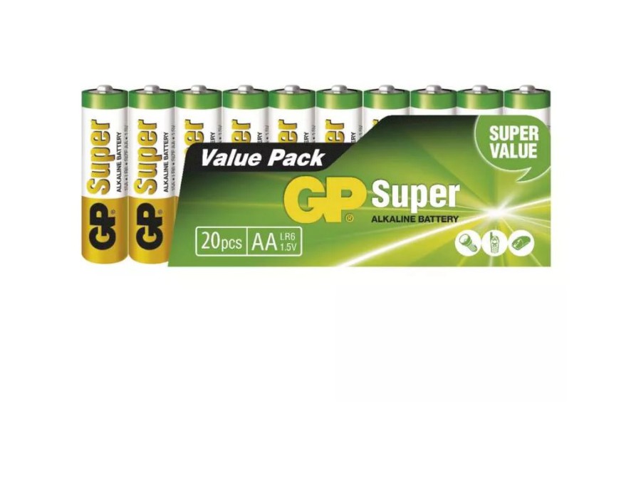 Baterie alkalická GP SUPER AA (LR6) (bal. 20 KS)